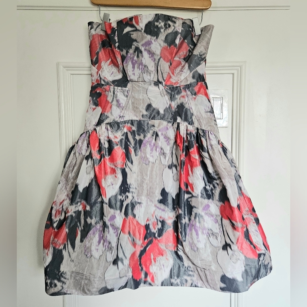 Z Spoke Zac Posen strapless formal mini‎ dress